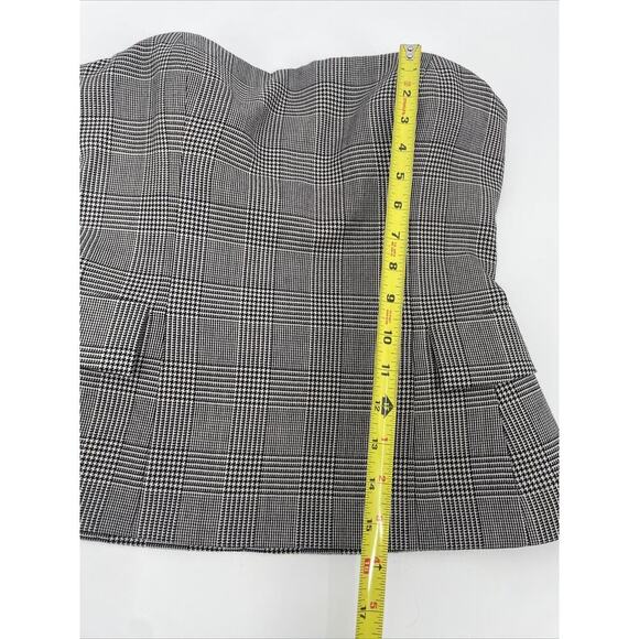 Ralph Lauren Collection Purple Label Bustier Top Plaid Wool Blouse Peplum Runway - Picture 13 of 16